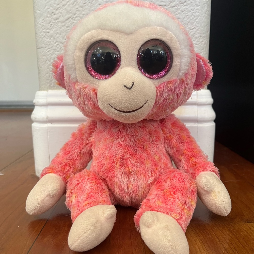 Ty Beanie Ruby Monkey Reg 6" Plush